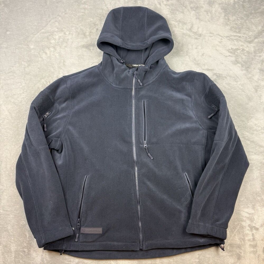 BAERSkin Tactical Hoodie 4.0 Men’s XL Black Full Zip Fleece Jacket